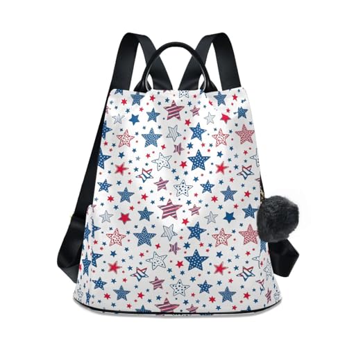 Sac à dos femme drapeau américain sécurisé grâce à sa fermeture éclair arrière