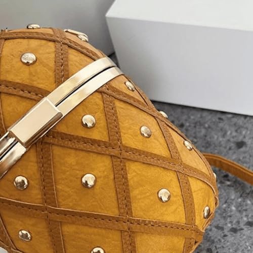 Pineapple Shape Handbag Beach Crossbody Bag Leather Chain Bag Fashionable Coin Purse for Women Girls Summer Travel2