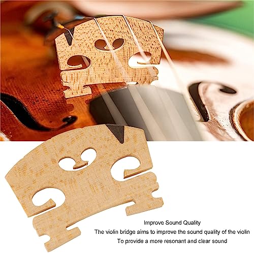 4/4 Violinbrücke, Massive Ahorn-Violinbrücken, Violinersatzteile für 4/4-Größe Violine, Musikinstrumententeile, Zubehör