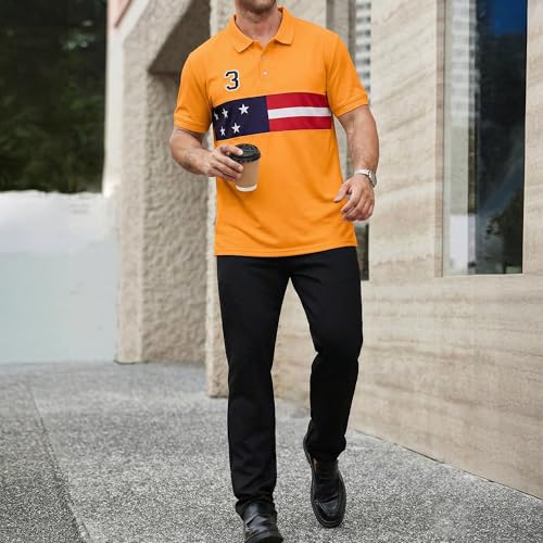 Image of Men's Polyster Stretchable Polo T-Shirts Half Sleeves Regular Fit T-Shirt for Everyday Wear