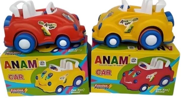 Buy HK Toys ANAM Jeep Car Model ANAM CAR (RED &Yellow) Combo Pack of 2 ...