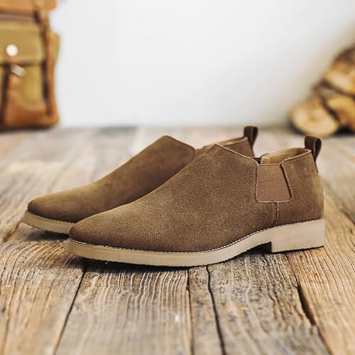 Men's Chelsea Boots Lightweight Casual Chukka Ankle Boots Classic Elastic Dress Shoes for Men2