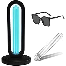 UVC Light Sanitizer with Ozone, 38W UV Sterilizer Lamp for Mold and Bed Bugs, Ultraviolet Disinfection Light with Remote Control and Timer for Whole Room, Spare Bulb Included
