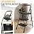 3 Step Ladder, Portable Steel Folding Step Stool with Wide Anti-Slip Pedal & Convenient Handgrip, 500lbs Sturdy Steel Ladder, Black