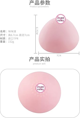 Miniatura 7 de Copa de masturbación con forma de bola de pellizco de seno, molde real, para adultos, punto G portátil para succión de pene, próstata, coño,