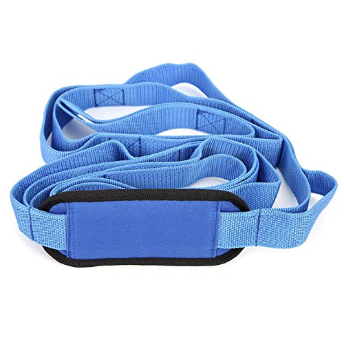 Cinto de ioga, cinto de alongamento, cinto de alongamento de perna, exercício, pano de oxford, malha