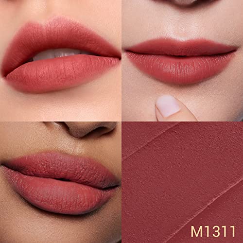 Florasis Blooming Rouge Love Lock Lipstick Long-Lasting Sculpting Lipstick Misty Matte Finish Lightweight Nourishing For Everyday Use (M1311 My One And Only) #TOP1