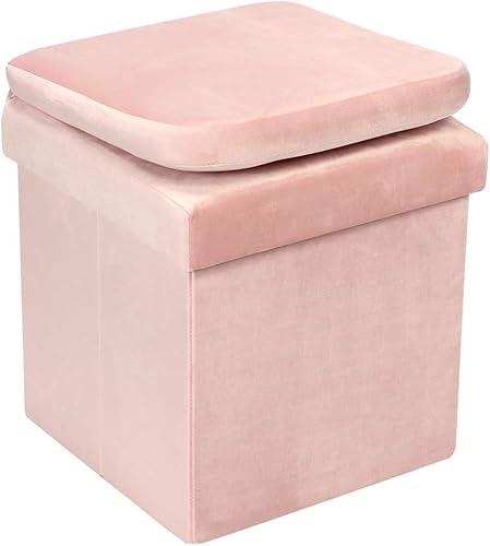 Miniatura 4 de B FSOBEIIALEO - otomana de almacenamiento plegable con respaldo, asiento y lugar para guardar cosas