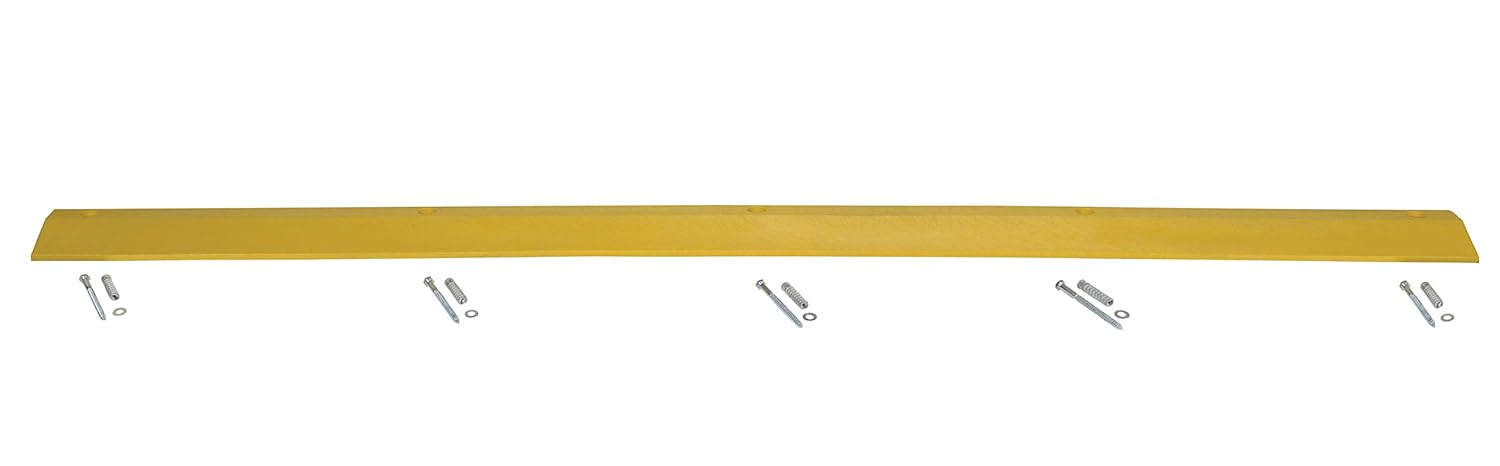Vestil SB-108 Plastic Speed Bump Concrete Hardware 106 in. x 10 in. x 2 in. Yellow