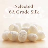 Vista 8 de LILYSILK Sábana encimera de seda de morera de 19 momme de seda, color negro, tamaño individual