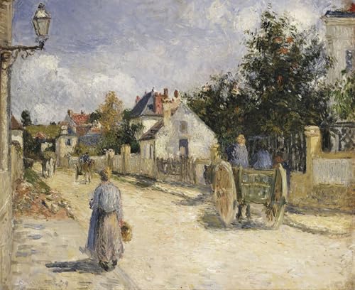 Art Portrait Toile Route de Pontoise Pissarro pour Habiller un Grand Mur Vide 60x90