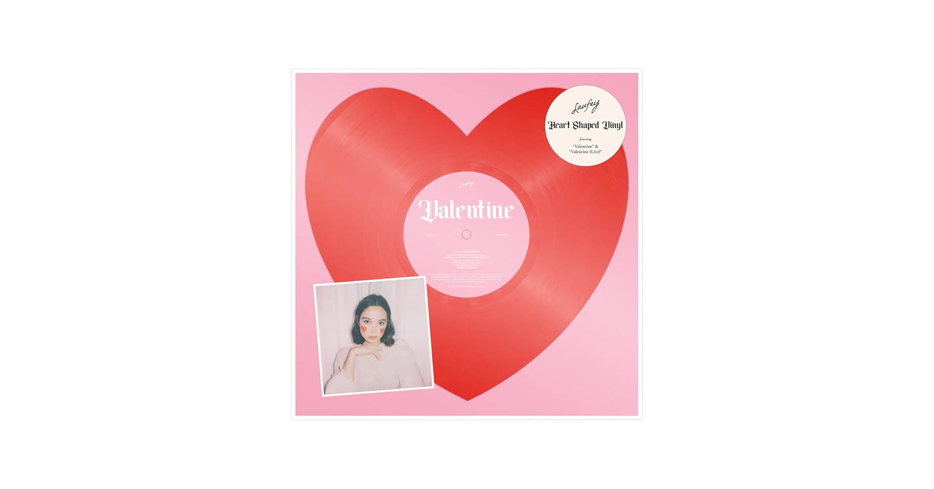 Laufey Valentine 限定ハート型レコード　廃盤レア Laufey Valentine Heart Shaped 7