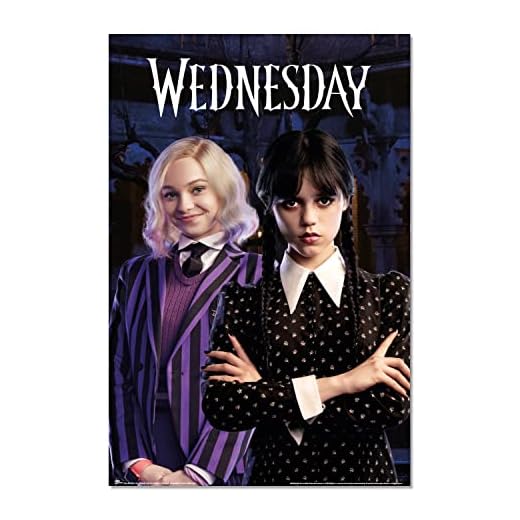 Grupo Erik Poster Miércoles Addams Enid - Laminas decorativas 61x91,5cm a todo color | Posters para pared ideal decoración habitación