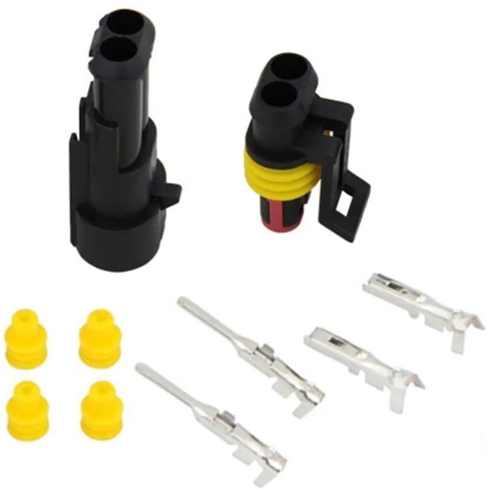 708/408/352/240/296/15 conectores impermeables HID, sello marino, conector de cable eléctrico automotriz, arnés de camión (240 piezas con alicates)