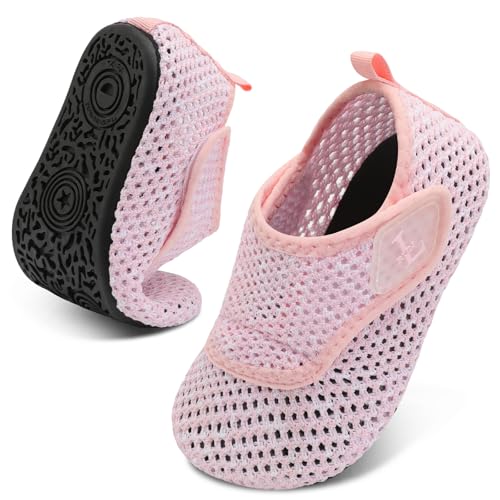 JOINFREE Zapatos de agua para niños y niñas, de secado rápido, antideslizantes, transpirables, para natación, piscina, playa, Pink, 22/23 EU