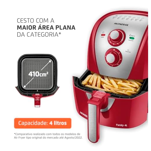 Fritadeira Sem Óleo Air Fryer 4L Mondial