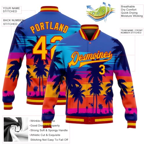 Customized Varsity Letterman Jackets Women Men Youth, Personalized Baseball Sweatshirts Design Your Own Bomber Coats4