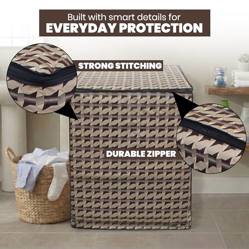 Image of DREAM CARE Waterproof & Dustproof Washing Machine Cover Top Load & Semi Automatic Suitable for 6 kg, 6.2 kg, 6.5 kg (80 x 86 x 51 cms)