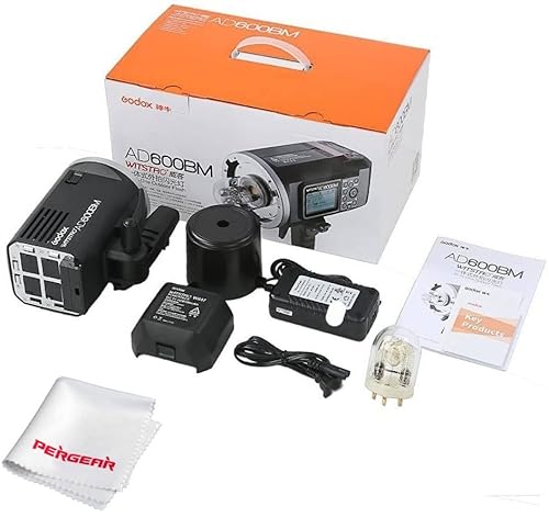 Godox Ad600Bm Bowens Mount 600Ws Gn87 Hss Outdoor Flash Strobe Light With 2.4G Wireless X System, 8700Mah Battery To Provide 500 Full Power Flashes Recycle In 0.01-2.5 Second, W/Cleaning Kit #TOP6