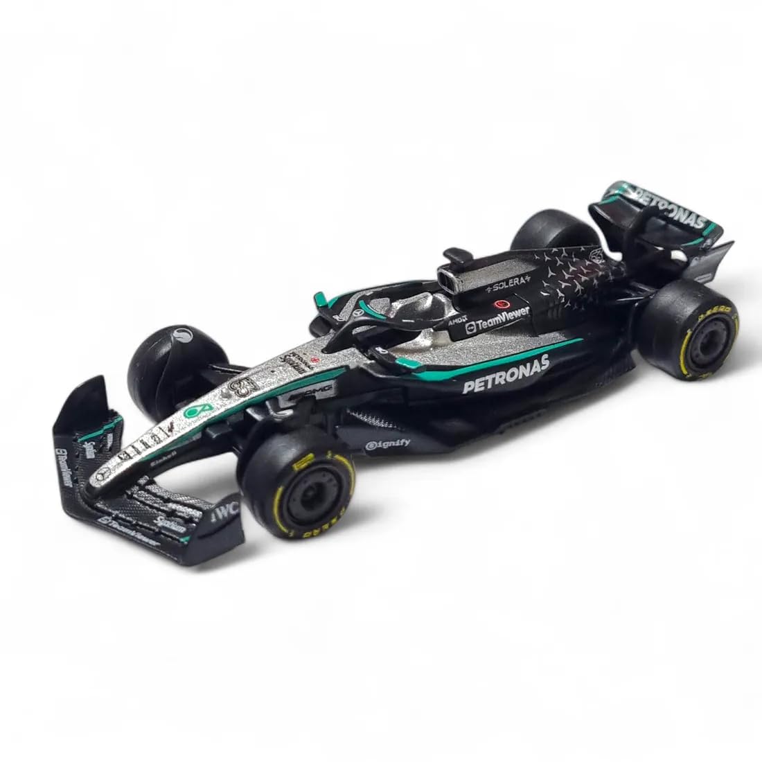 Bburago 1/64 Scale 2025 Mercedes-AMG F1 W16 E Performance Model