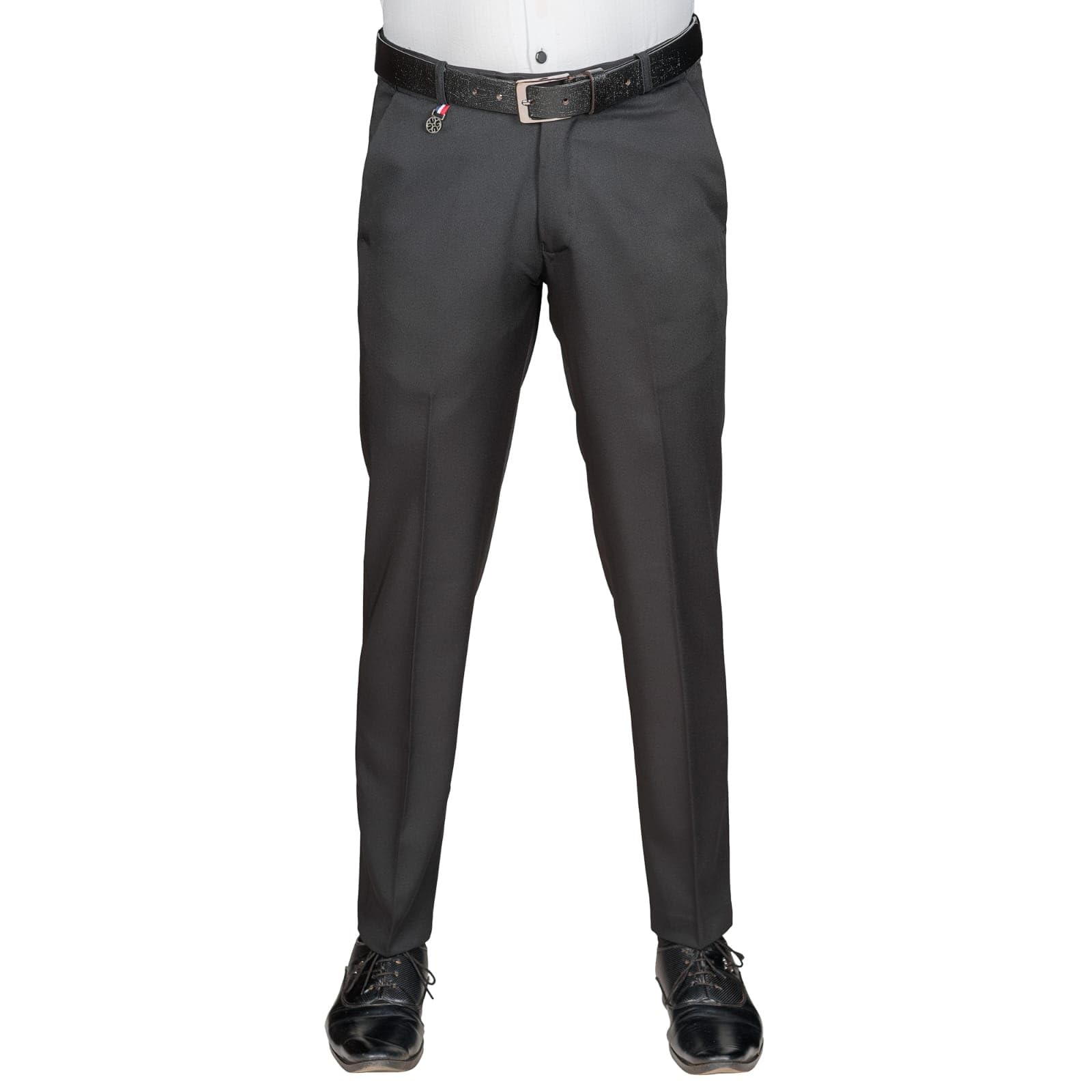 Men's Regular Fit Wrinkle Free Stretchable Formal Trousers for Men-picture-10