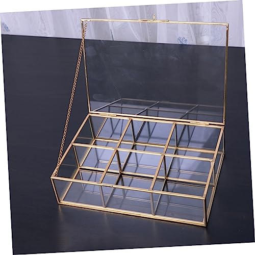 Boîte à bijoux transparente Healvian compartiments pour boucles d'oreilles