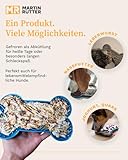 Martin Rütter – Leckmatte Hund in Knochenform mit Saugnäpfen Grau L – Hundespielzeug aus Silikon BPA-frei – Schleckmatte für mentale Auslastung & Beschäftigung – Spülmaschinen- & Gefrierschrankfest