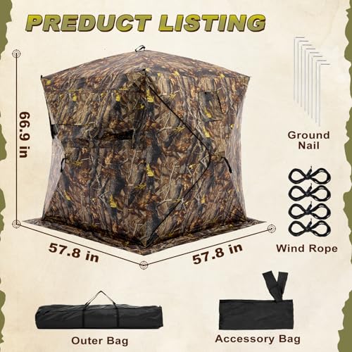 OLIXIS 270° See Through Hunting Blind