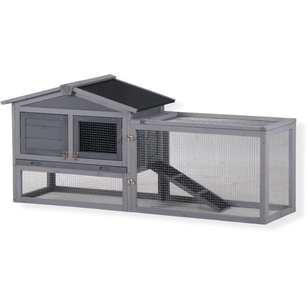 Topmast Conejera Sunshine - Con Ren - Para Exterior - Gris Lavado Madera 156 x 52 x 68 cm