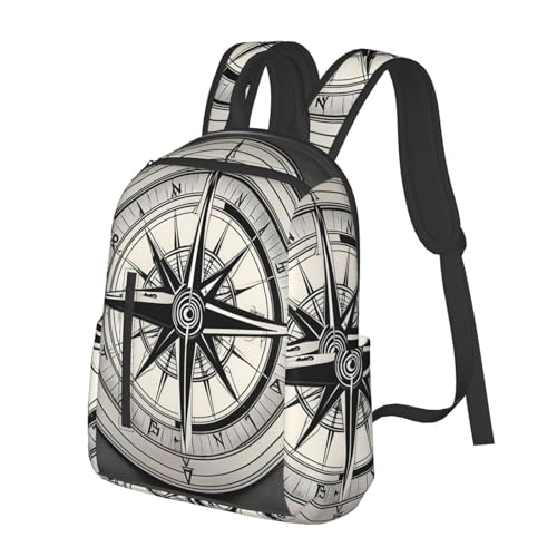 Mochila Ligera con Estampado de Navegación para Camping y Viajes miniatura 2