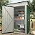 Garvee 5x3 FT Outdoor Storage Shed, Tool Shed with Sloping Roof and Lockable Door, Compact Metal Tool Garden Shed for Garden, Backyard, Patio