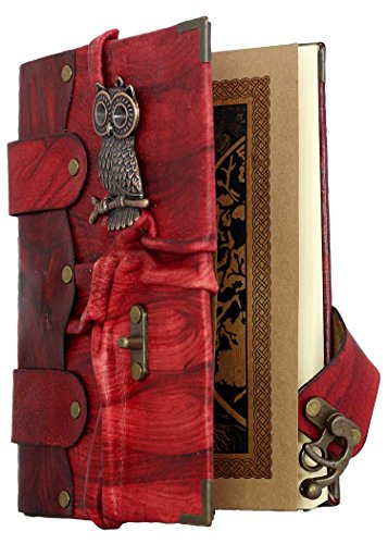 Grande Pendente del Gufo Rosso Annata Diario in