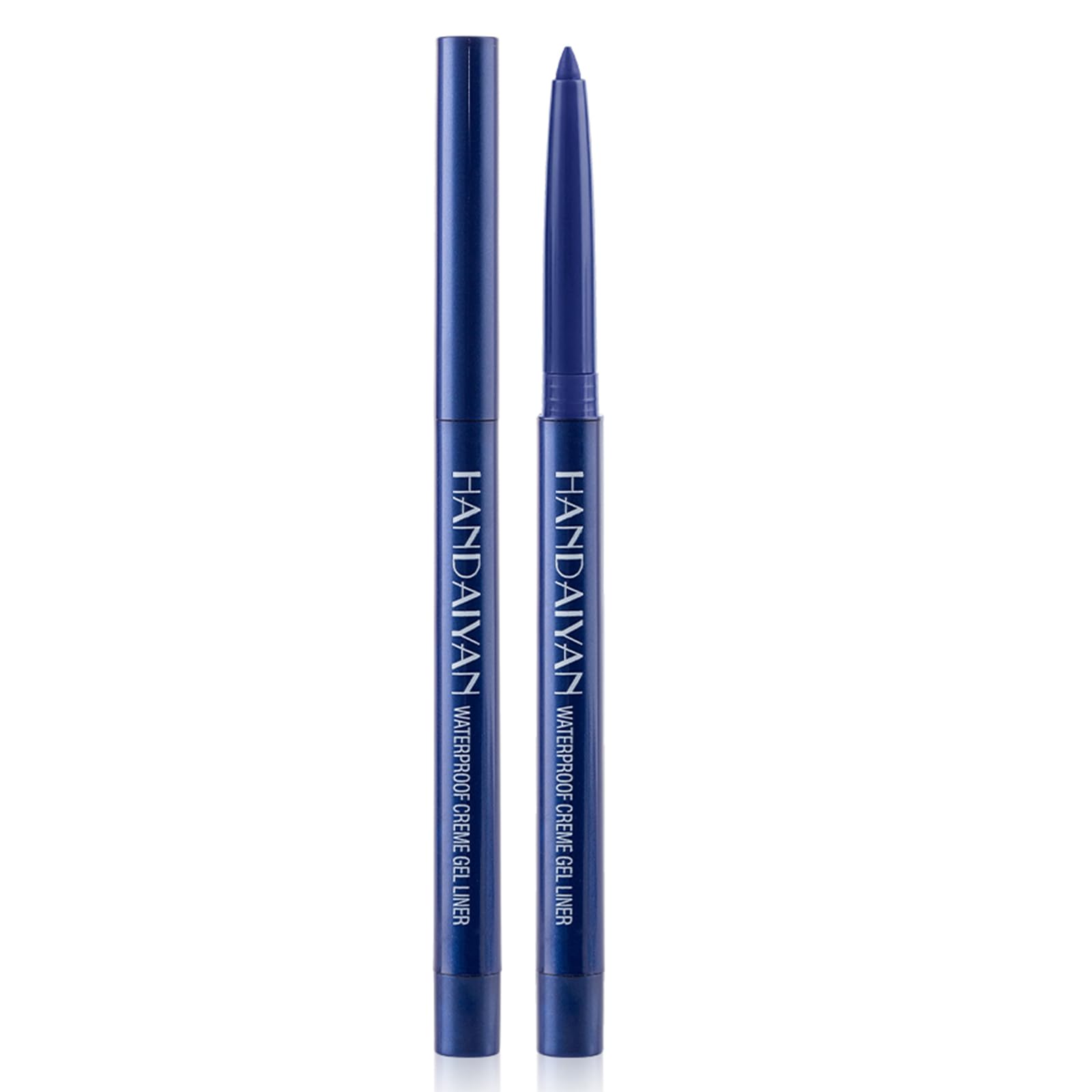 Eyeliner Pencil, Waterproof Eyeliner Long-lasting, Dark-blue-Shine Eye Liner, High-Pigmented Colorful Liners Easy To Use Eye Liner Pen for Women