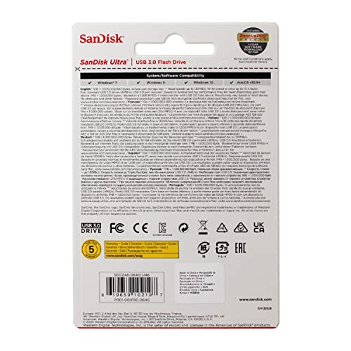 Image of SanDisk 64GB Ultra USB 3.0 Flash Drive - SDCZ48-064G-UAM46