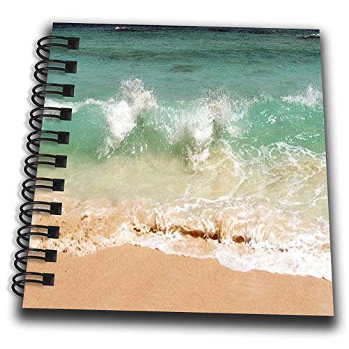 Notepad blanc pour croquis de plage au format nomade 4x4 pouces 3dRose