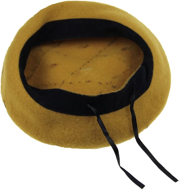 Casual Wool Beret Hat Classic French Artist Beanies Handmade Cap for Women - Image 3