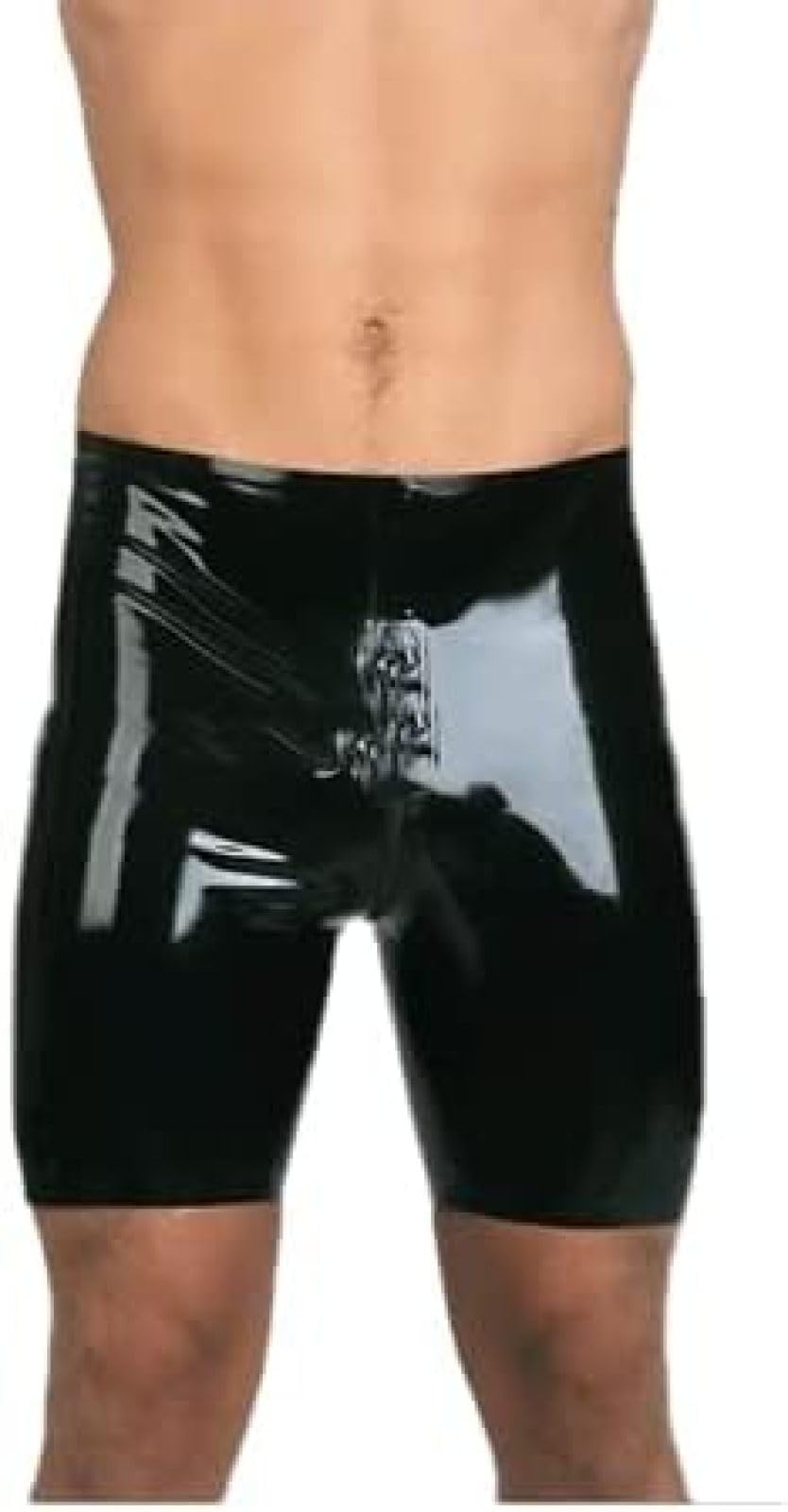 Zwarte Latex slips voor Heren,Modieuze Latex Shorts voor Heren,Geschikt voor Nieuwe Cosplay Party Clubkostuums-M