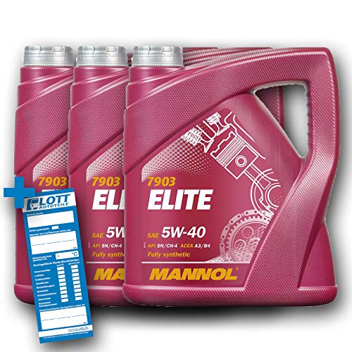 MANNOL 3X 5L Elite 5W-40 API SN/CF Motorenöl