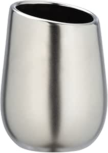 Wenko Badi Toothbrush Mug, Cup Made Of High-quality Ceramic With Matt Surface, For Storing And Toothpaste, Perfect Bathroom & Guest WC, Dark Green, 25200100, 8 X 11 X 8 Cm