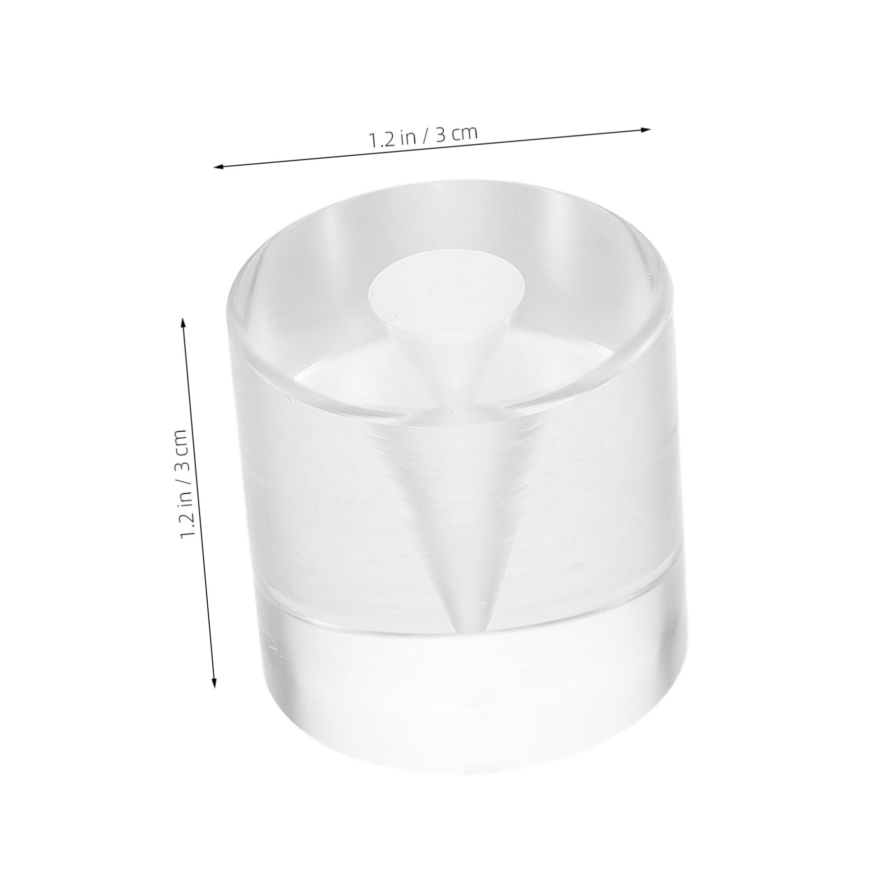 BESPORTBLE Ice Cream Cone Holder Stand Transparent Acrylic Display for Party Decorations Stable Single Design Effortless Cleaning for Birthday Celebrations