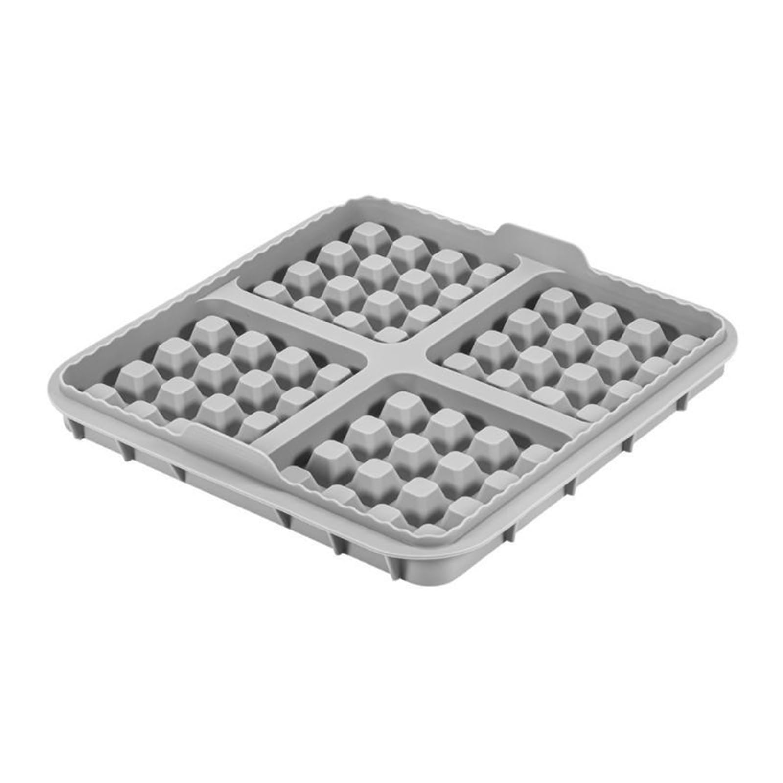 Air Fryer Waffle Mold, Reusable Silicone Baking Mat for Dual Basket Models, Non-Stick & Easy Clean, 1/2Pcs(Black 2pcs)