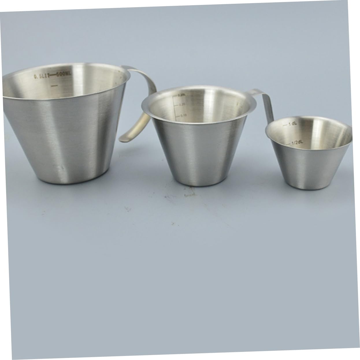 2piezas Vaso Medidor Inoxidable Taza De Graduada Jarra Resistente y De Limpiar Para Cocina