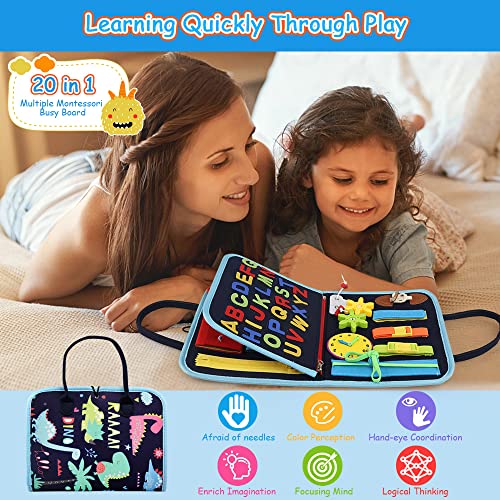 Ballery Busy Board per Bambini, 20 in 1 Giochi