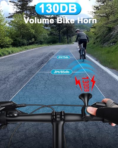 Electric Bike Horn 130db Loud Bicycle Horn，Bike Bell for