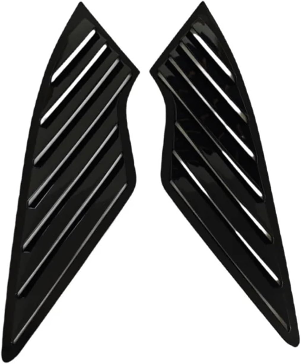 Window Louvers Compatible With 2021+ Kia Sorento Triangle Window Modification Car Rear Window Louver Decoration Stickers 2 Pieces(Glossy Black)