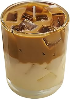 Coffee Scented Candle - 80z Handmade Jar Candles Soy Candle Wax - Natural and Safe Aromatherapy Iced Coffee Candle - Candle Gifts for Women, Christmas Candles for Home Decor - 60 Hours