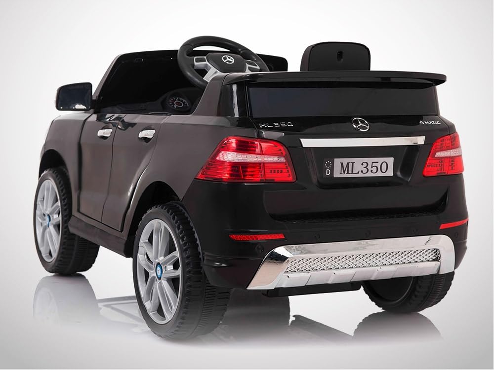 Auto elettrica per bambini, Mercedes ML 350 50 W, colore: nero