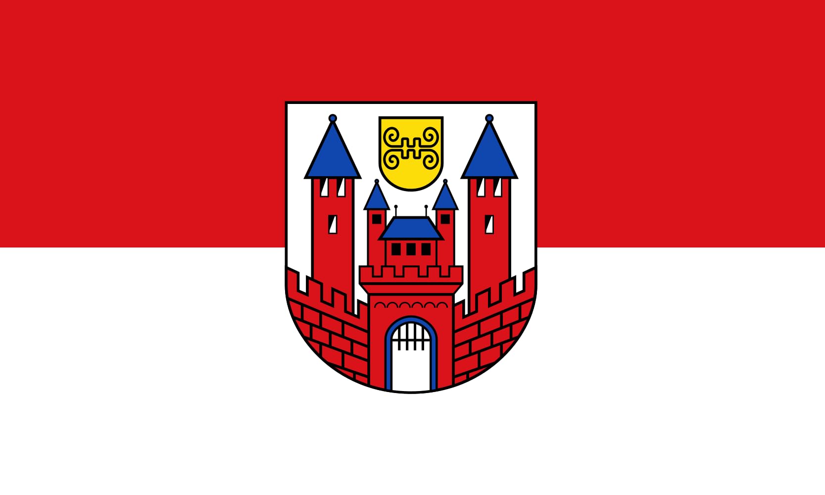 Drapeau Large Hatzfeld Eder de qualité supérieure en tissu renforcé