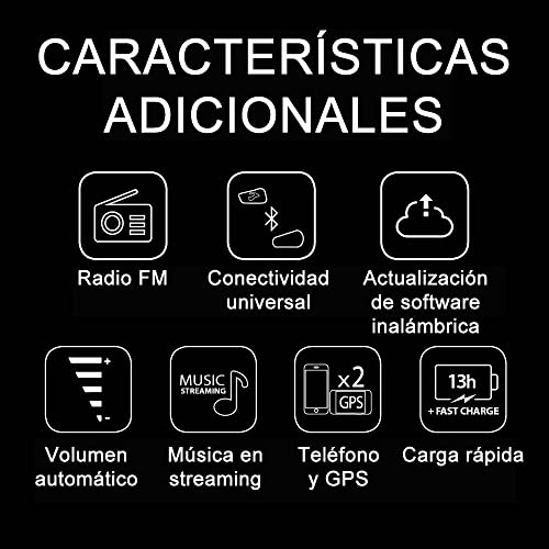 Intercomunicador Cardo Freecom 2X sistema bluetooth de dos vias doble para casco 5