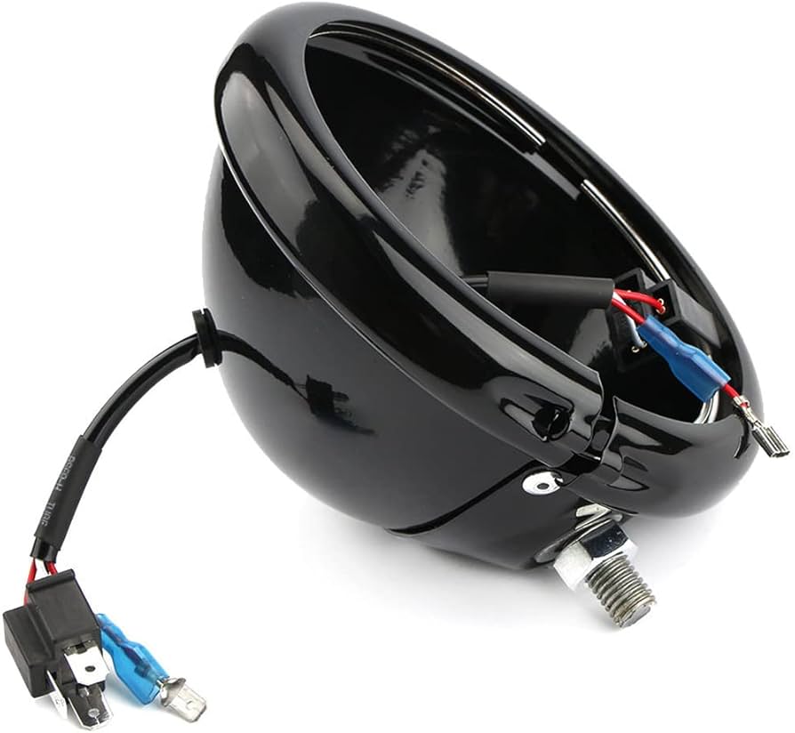Amazon | 5.75インチ ヘッドライトハウジング オートバイ 5 3/4
